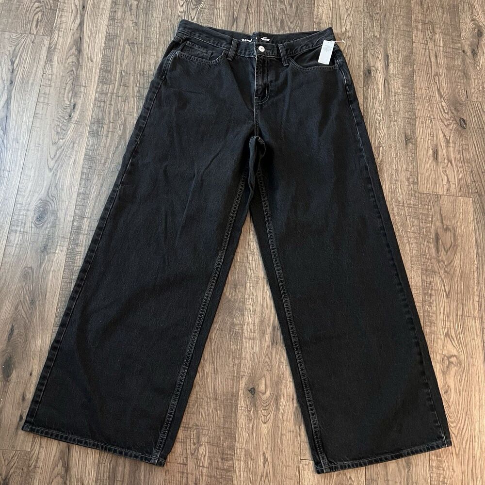 Old Navy Women’s Jeans Pants 8 Midrise Wow Baggy Wide Leg